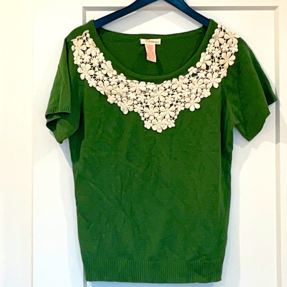 Vintage short sleeve sweater by Tulle